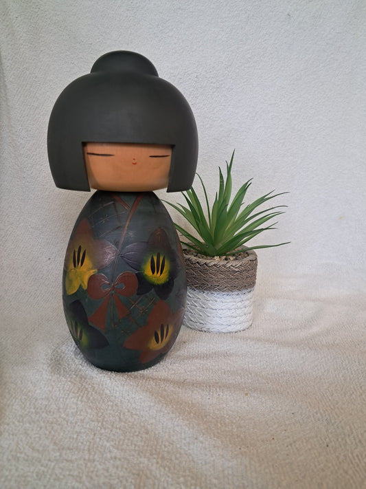 Vintage Gumma Kokeshi by Yuji Kawase (1938-)