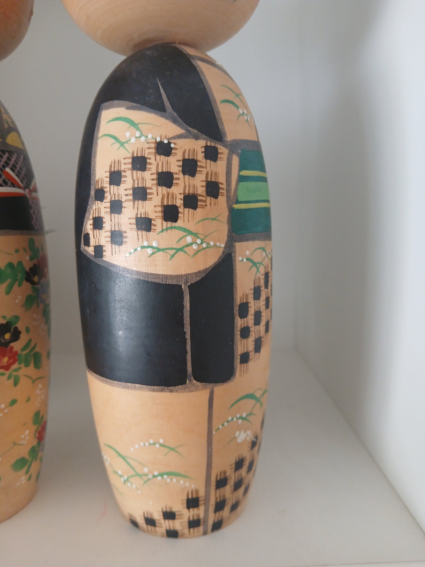 Vintage set of Donko kokeshi