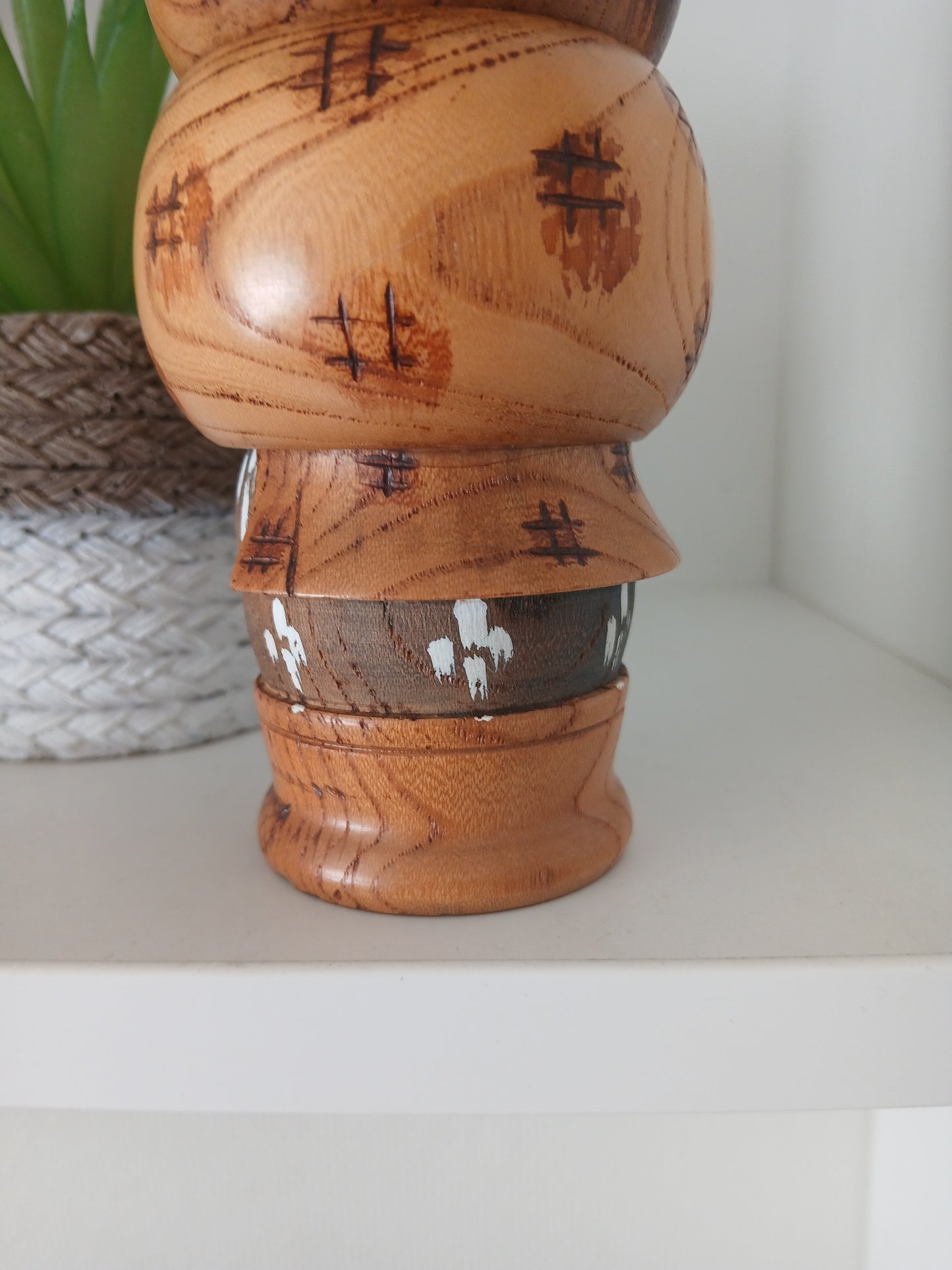 Rare Vintage Sosaku Kokeshi by Aoki Ryoka (1931-) 