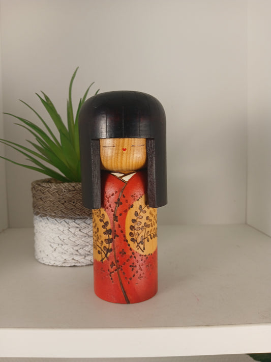 Vintage Gumma Kokeshi By Kazuo Takamizawa (1927-)