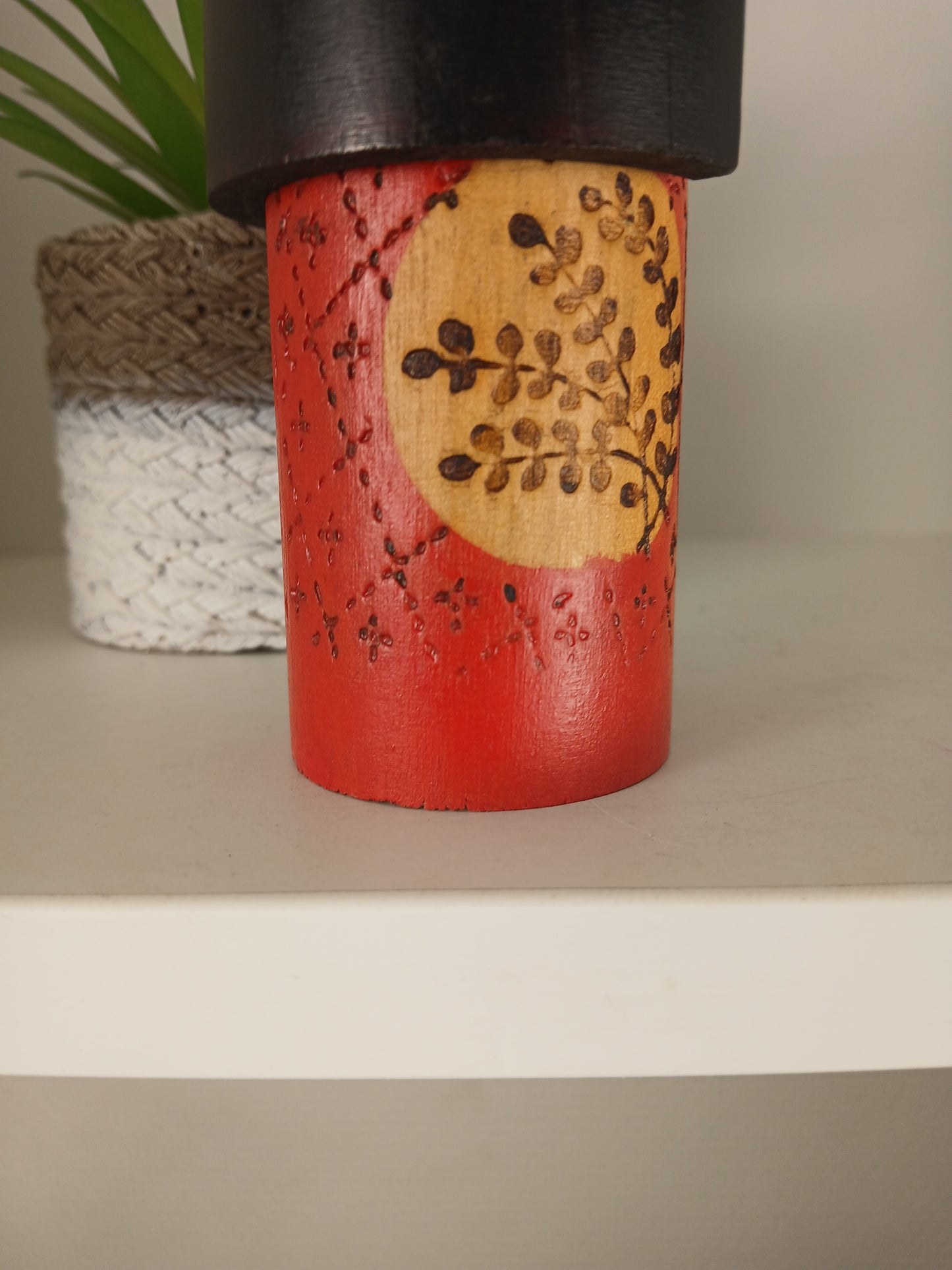 Vintage Gumma Kokeshi By Kazuo Takamizawa (1927-)