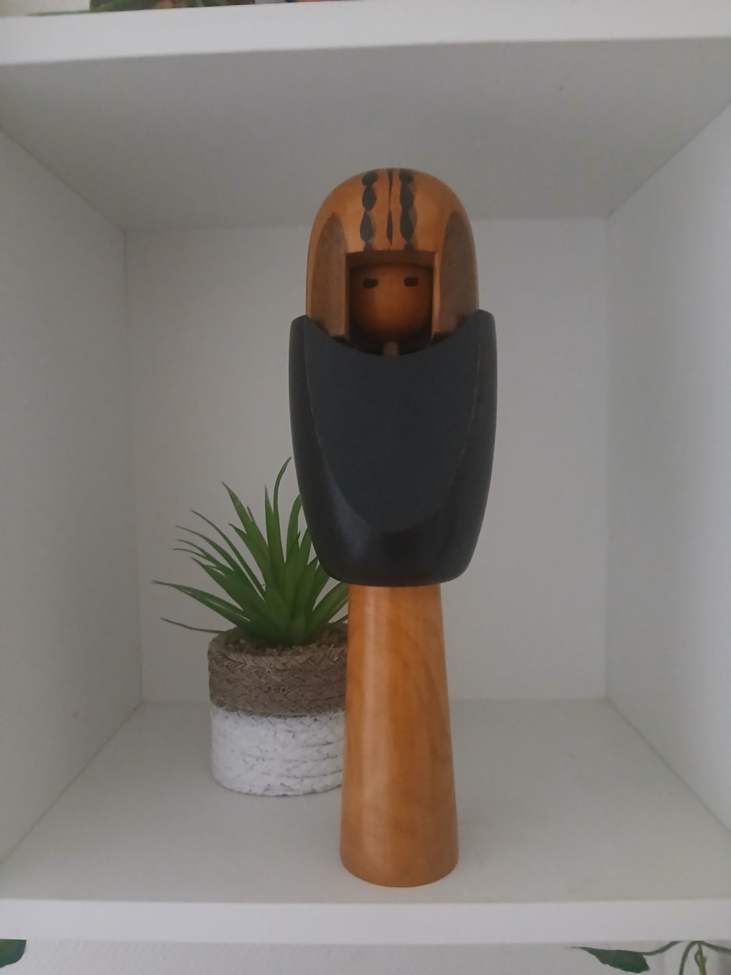 Rare Vintage Creative Kokeshi by renowned artisan Ikuyoshi Yokozuka