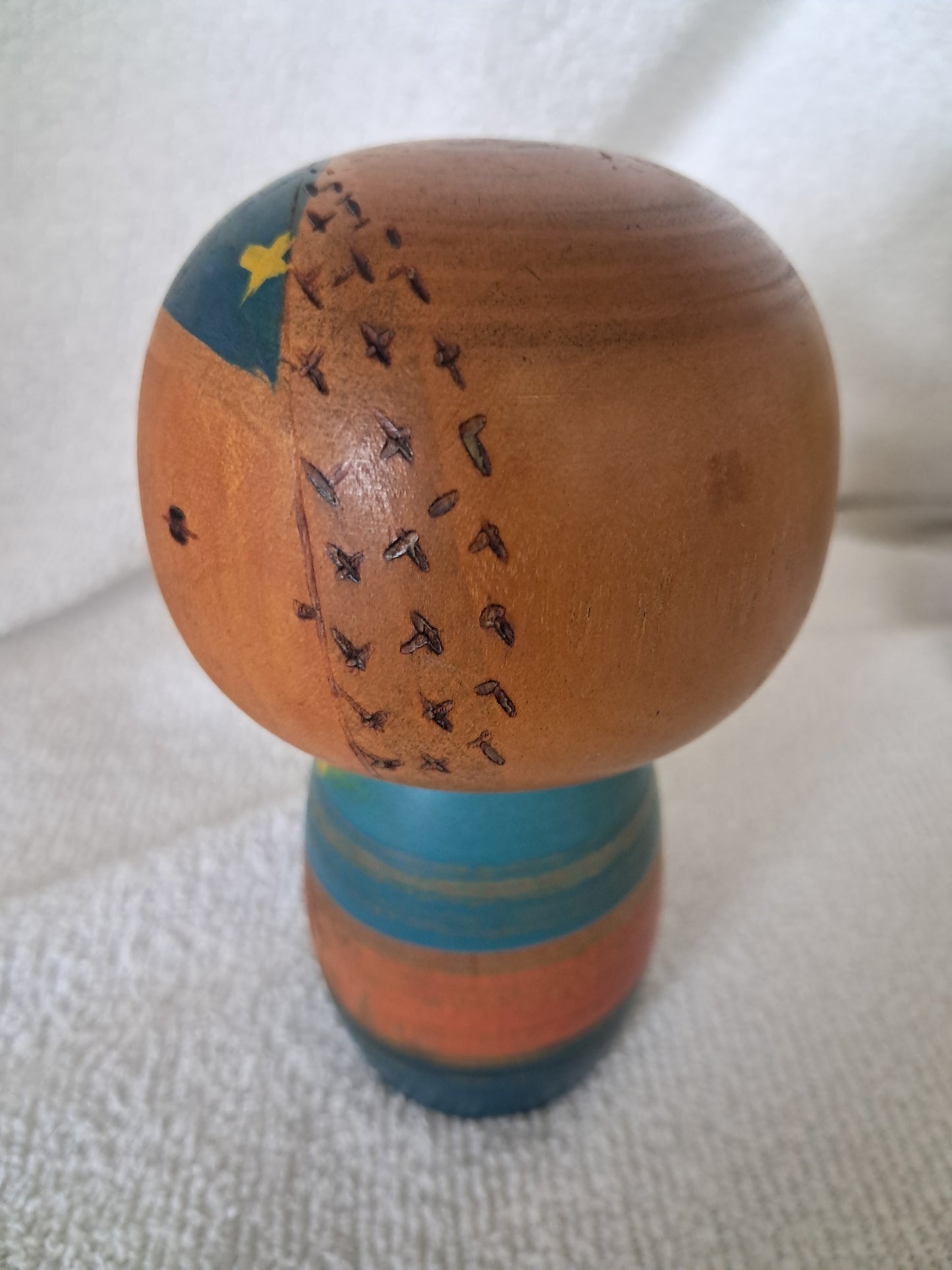 Rare Vintage Sosaku kokeshi by Hiroe Fukushima