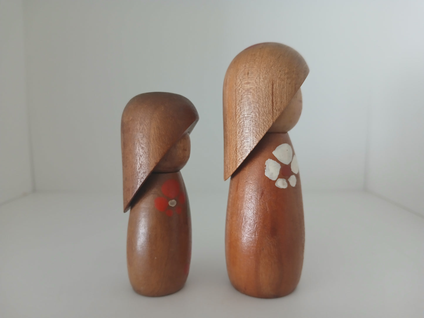 Vintage set off creative kokeshi by Masashi Takeda (1930-2015)