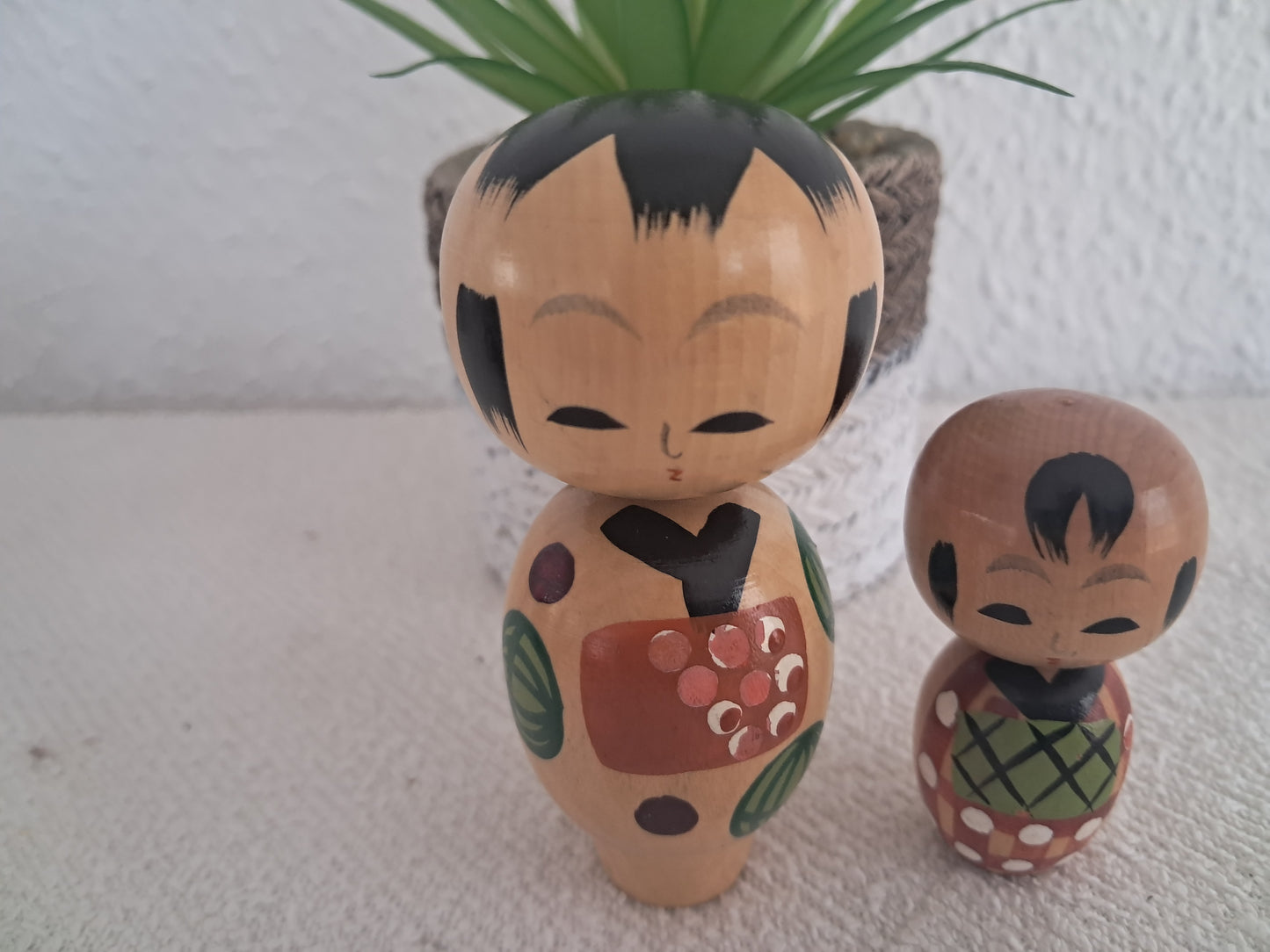 Cute set Sosaku kokeshi- Father and son