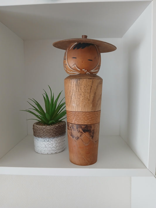 Rare Vintage Creative Kokeshi by Maruyama Hougetsu (1948-)