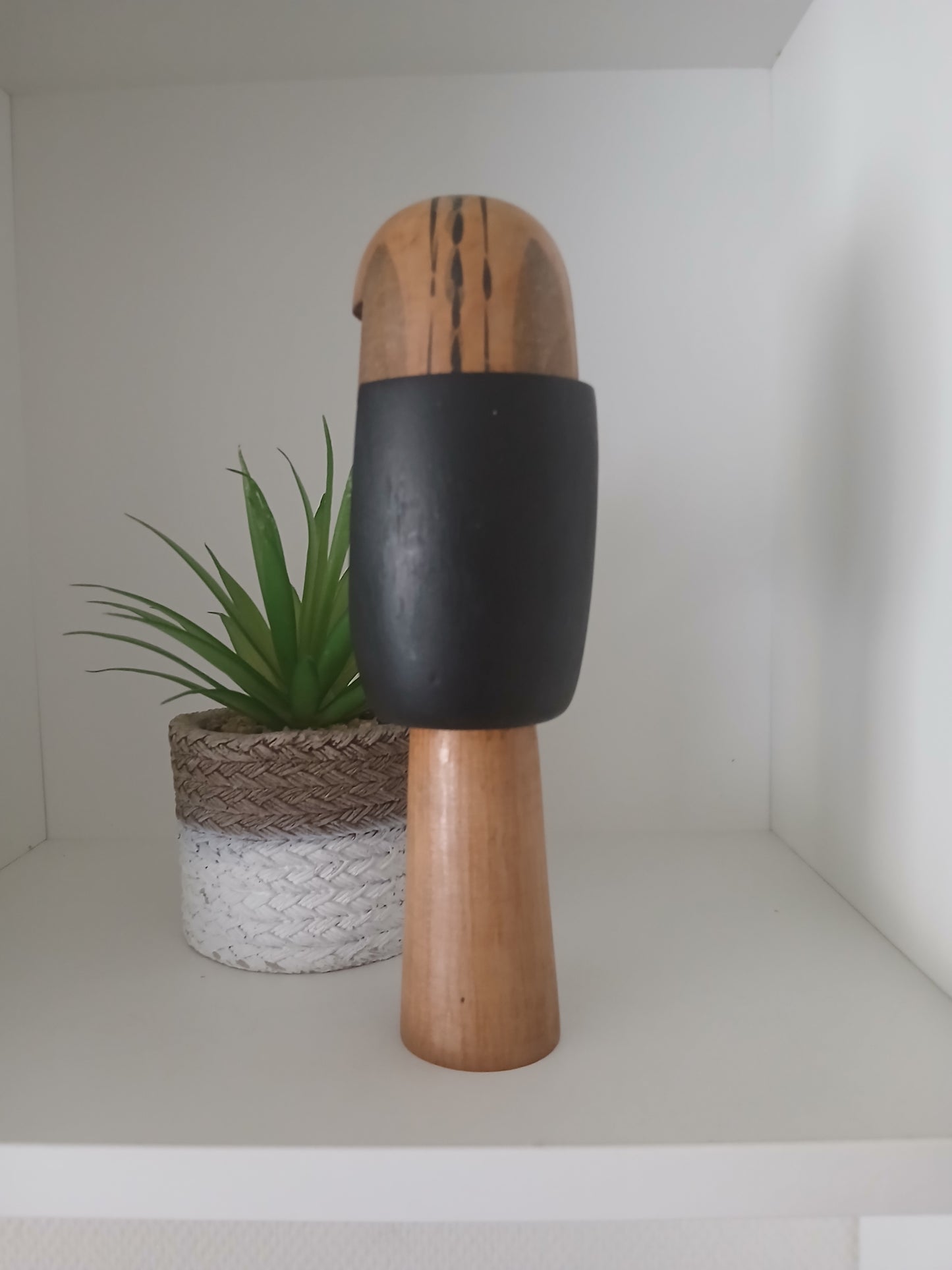 Rare Vintage Creative Kokeshi by renowned artisan Ikuyoshi Yokozuka