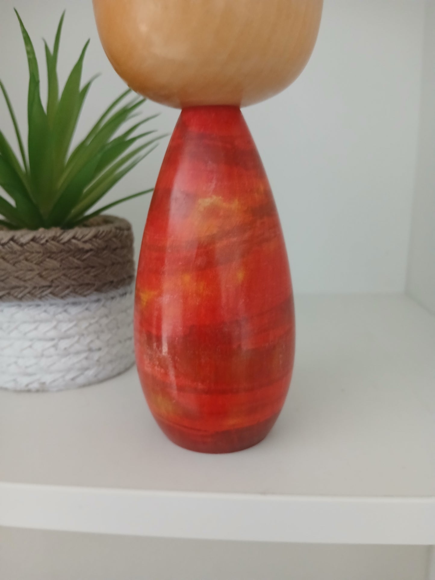 Rare Sosaku kokeshi by Takahashi Akinori (1957-)