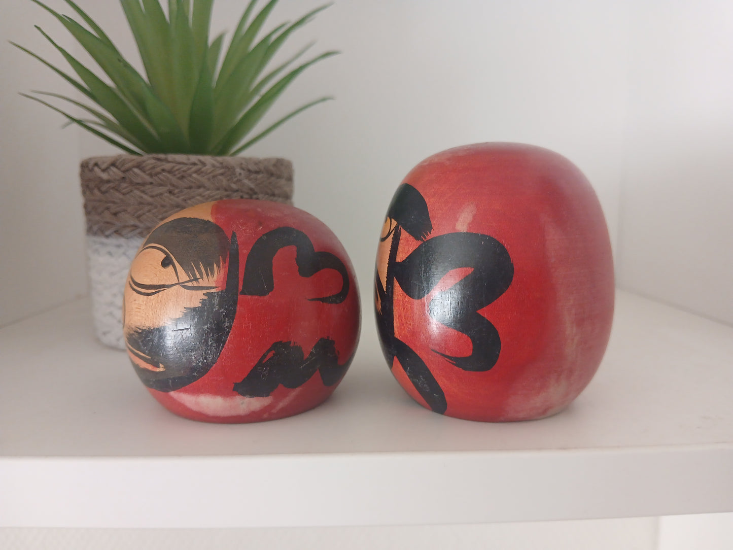 Vintage set Daruma kokeshi