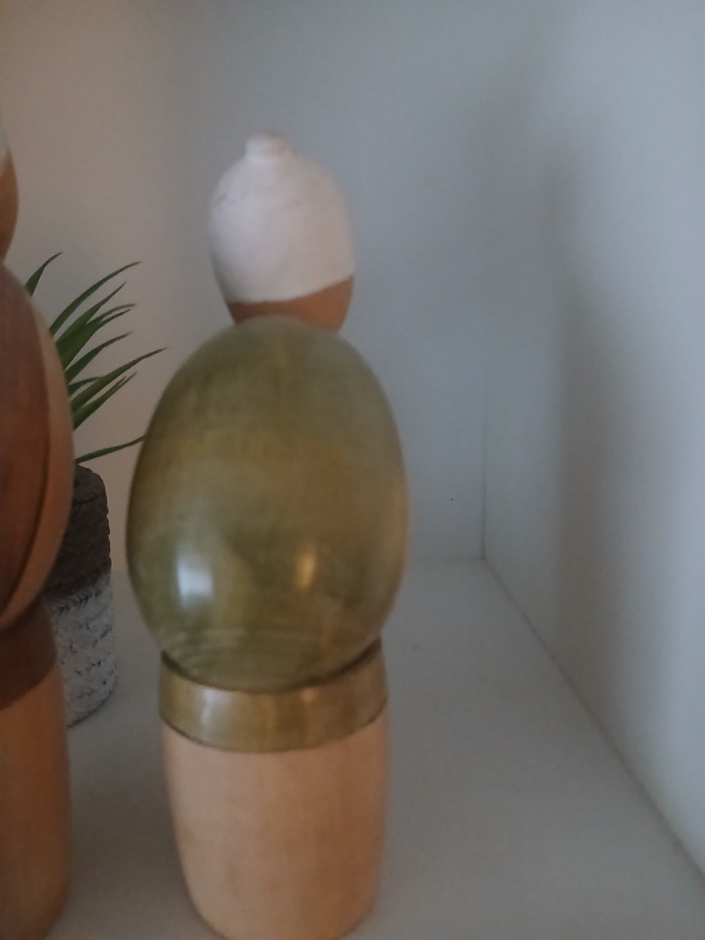 Vintage set Sosaku Kokeshi of elderly couple