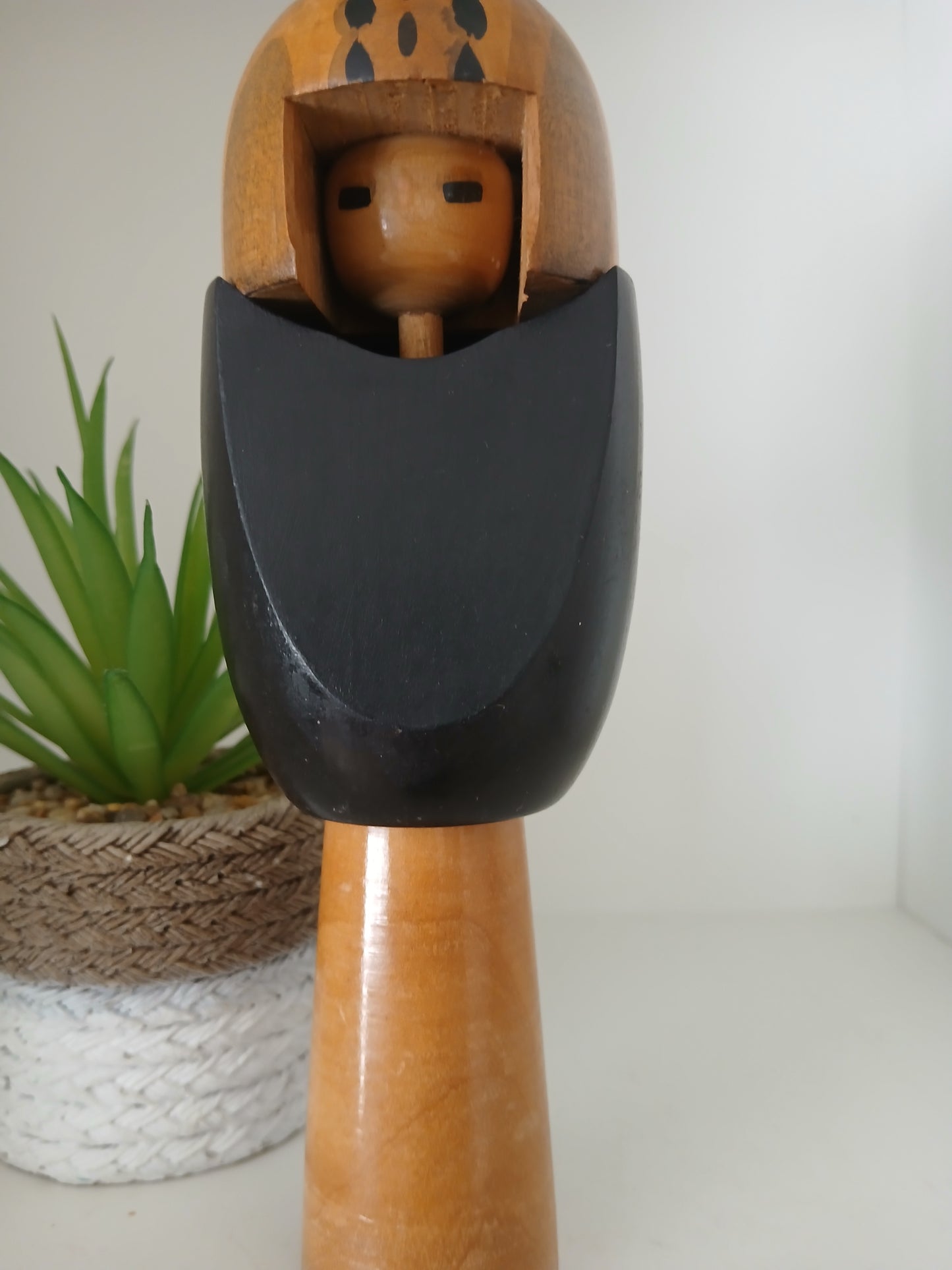Rare creative kokeshi by renowned artisan Ikuyoshi Yokozuka