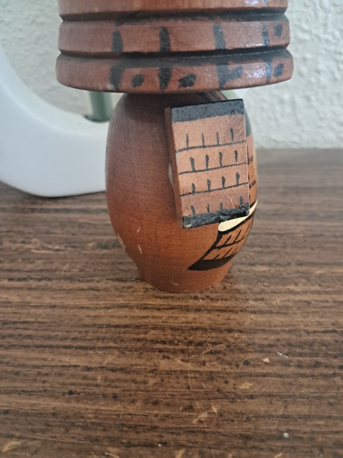 Vintage cute samurai kokeshi