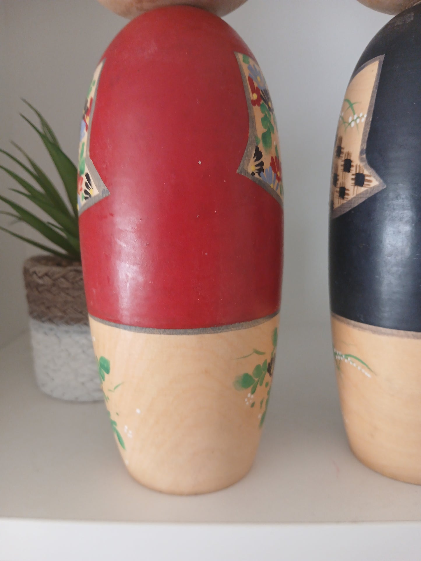 Vintage set of Donko kokeshi