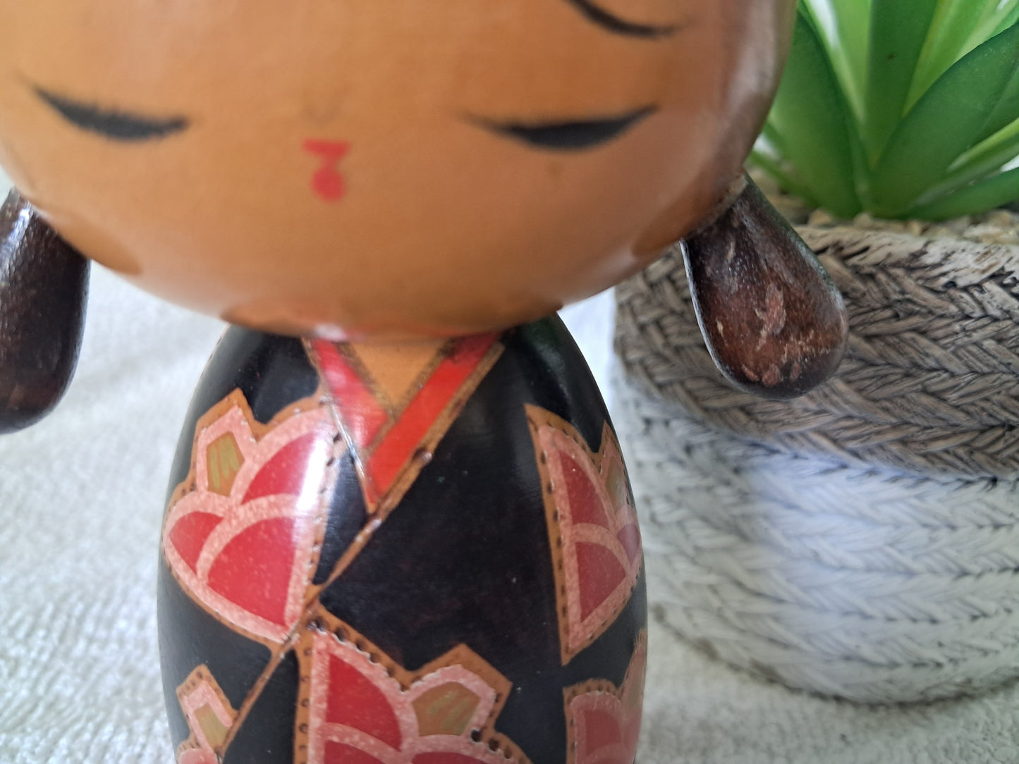 Vintage Sosaku kokeshi made by Kojo Tanaka - Made in 1982