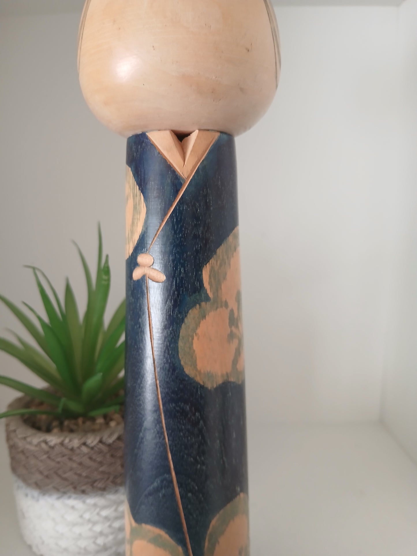 Vintage creative kokeshi by Issetsu Kuribayashi (1924-2011)