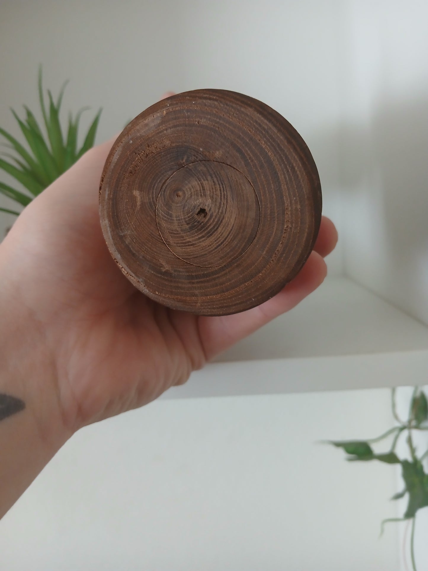 Vintage black monochrome Kijiyama Kokeshi by Ogura Kyutaro (1906 -1998)