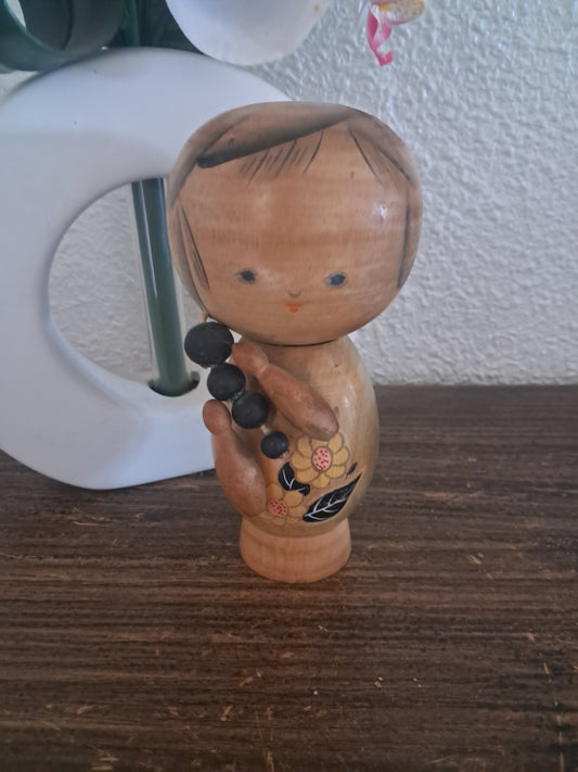 Vintage Sosaku kokeshi by Hajime Miyashita (1940-)