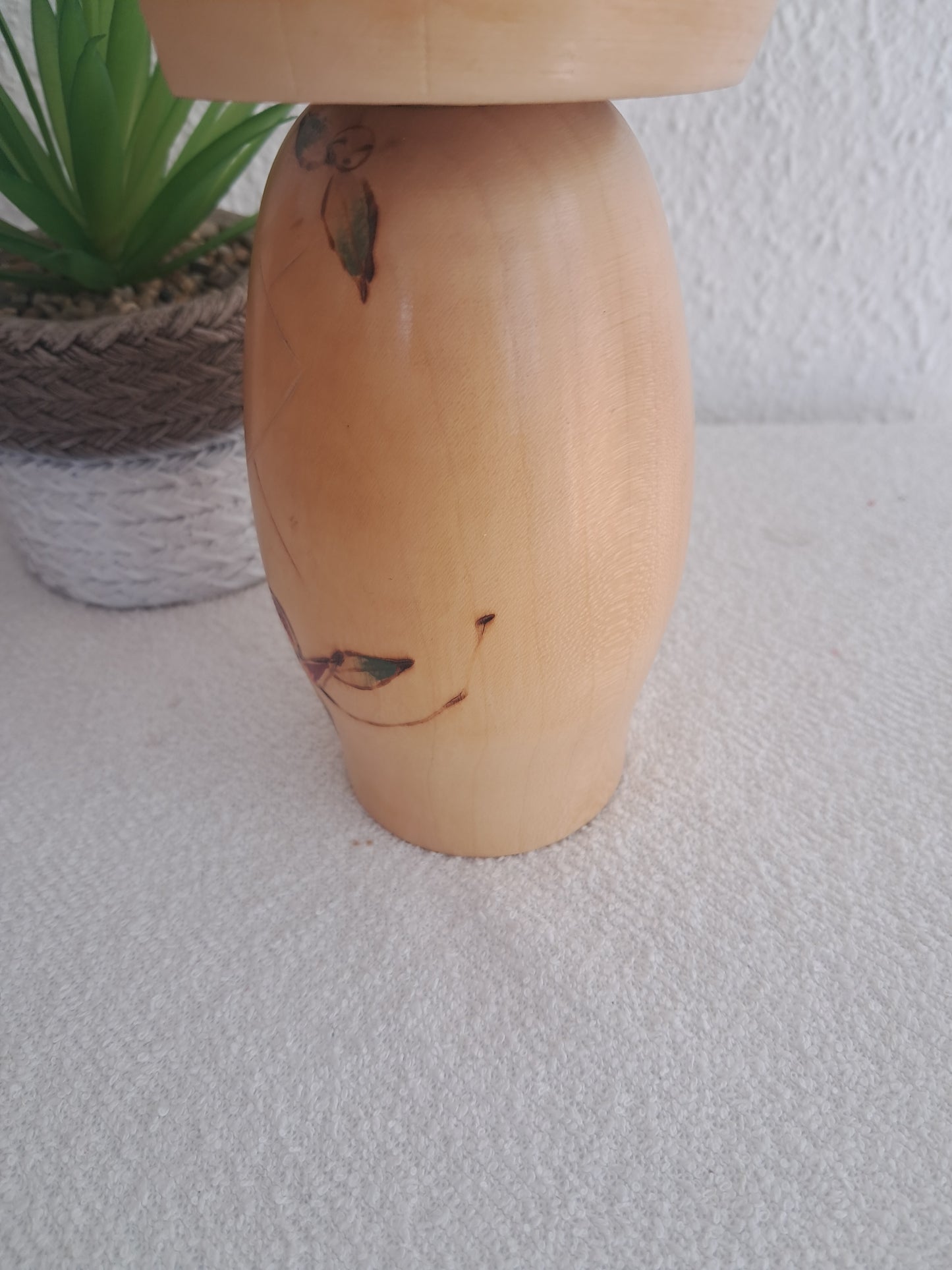 Vintage Sosaku kokeshi by Kishi Sadao (1932-1998)