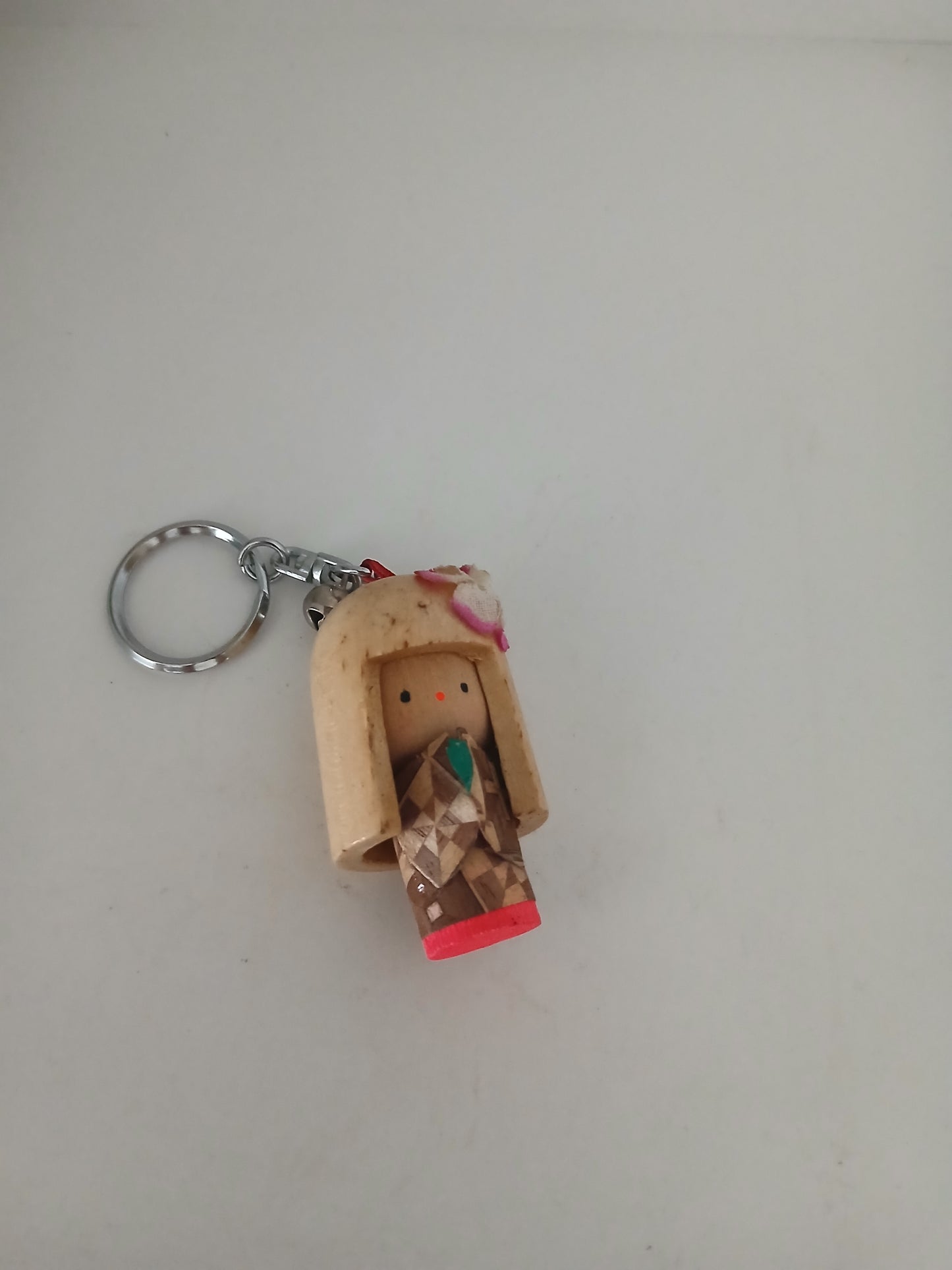 Vintage key ring kokeshi