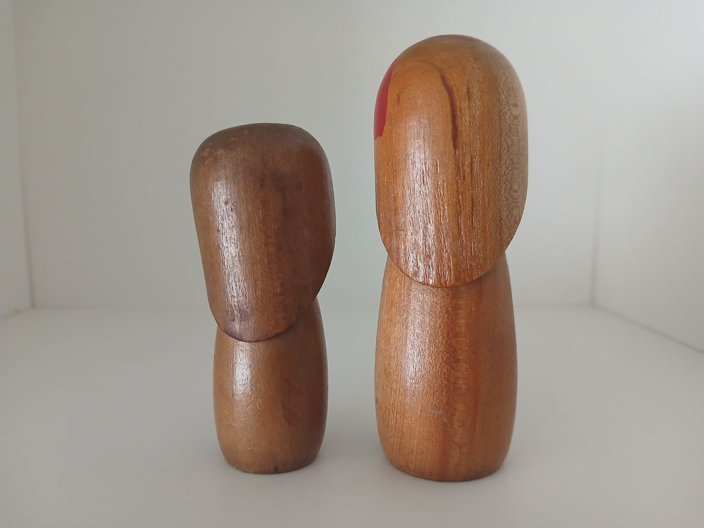 Vintage set off creative kokeshi by Masashi Takeda (1930-2015)