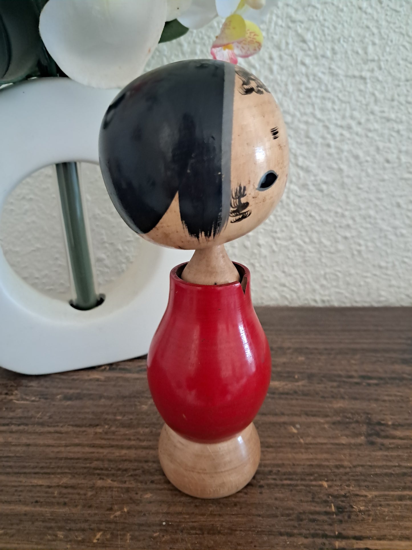 Rare Vintage Sosaku Kokeshi by Aida Harumine (Seihou) (1926-1998)