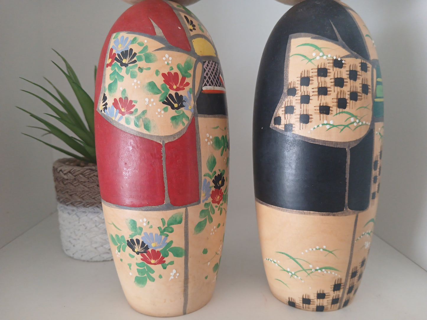 Vintage set of Donko kokeshi