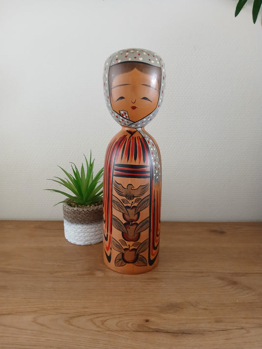 Vintage rare Kijiyama kokeshi - 1989