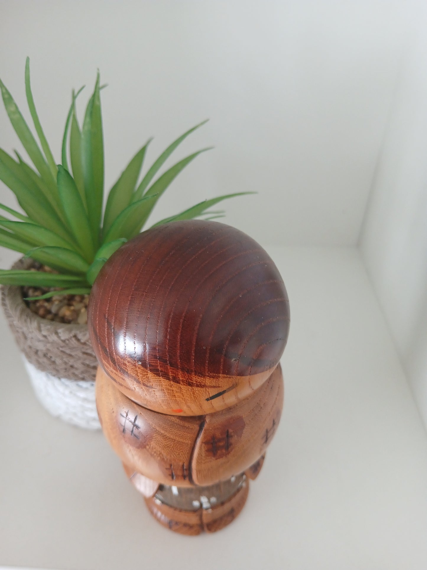 Rare Vintage Sosaku Kokeshi by Aoki Ryoka (1931-) 