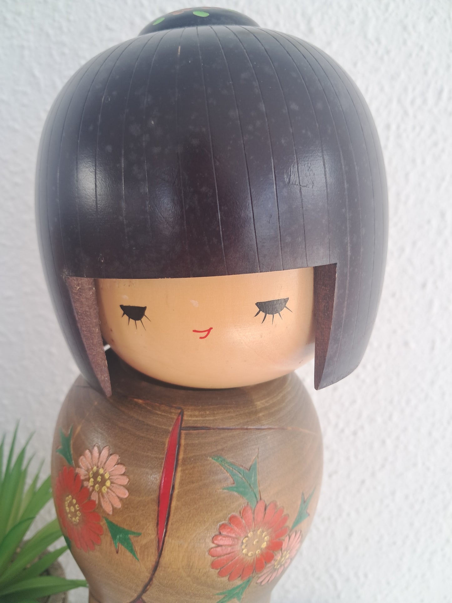 Rare Exclusive creative kokeshi by Kishi Sadao (1932-1998) - XL 35cm