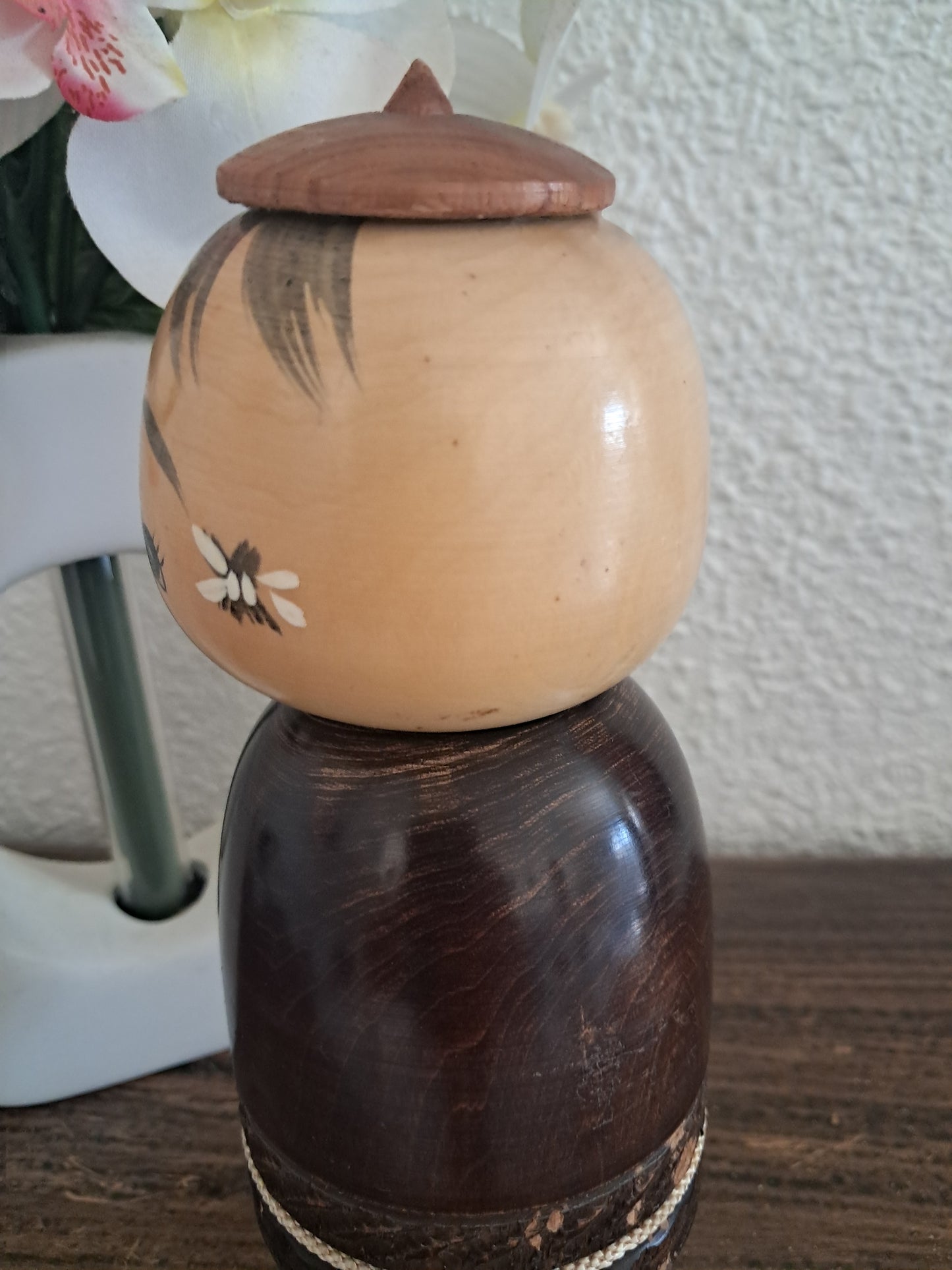 Rare vintage creative kokeshi made by Takahashi Tatsuro