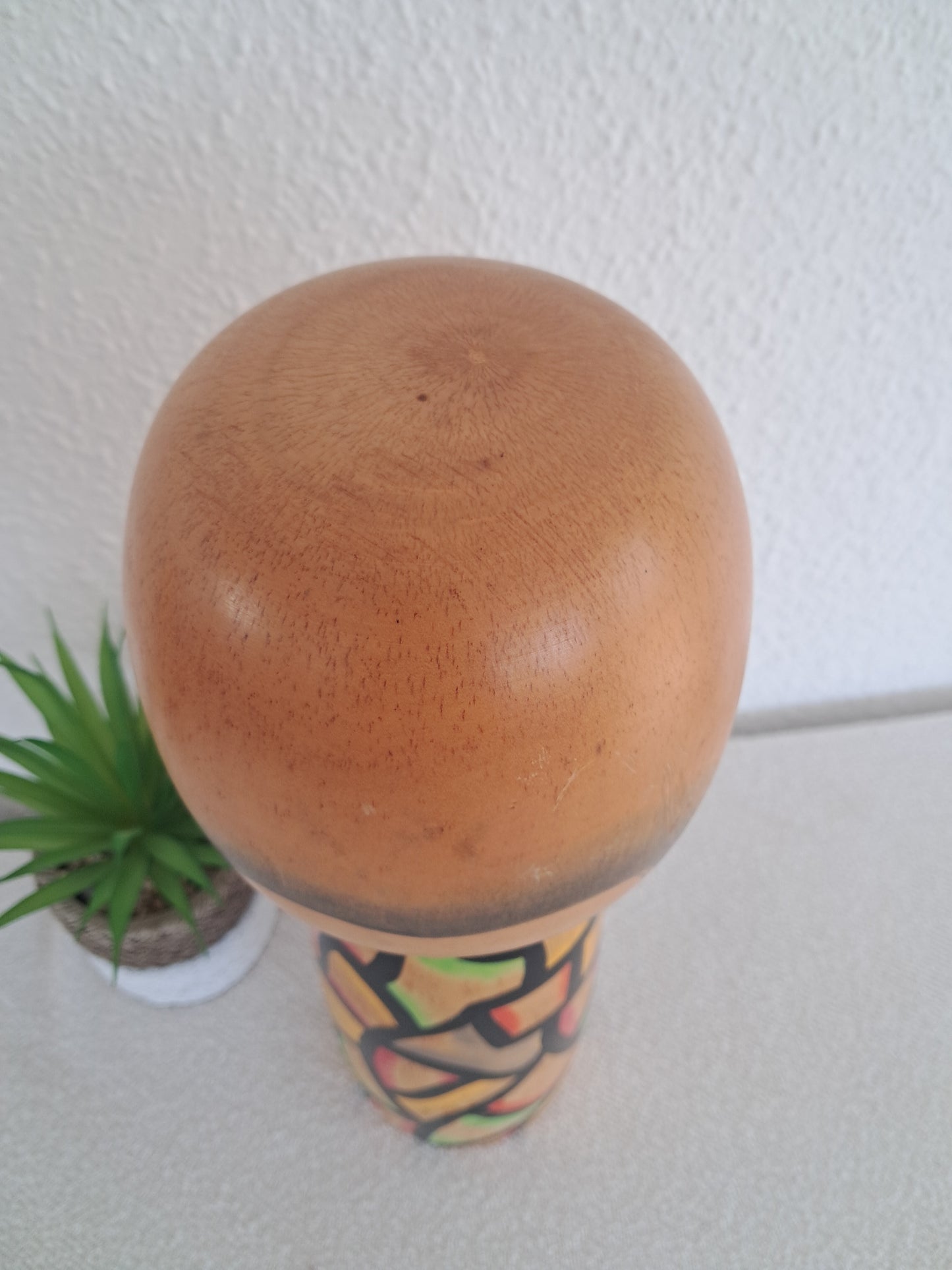 Exclusive BIG Sosaku kokeshi made by Yuji Kwase (1938-)