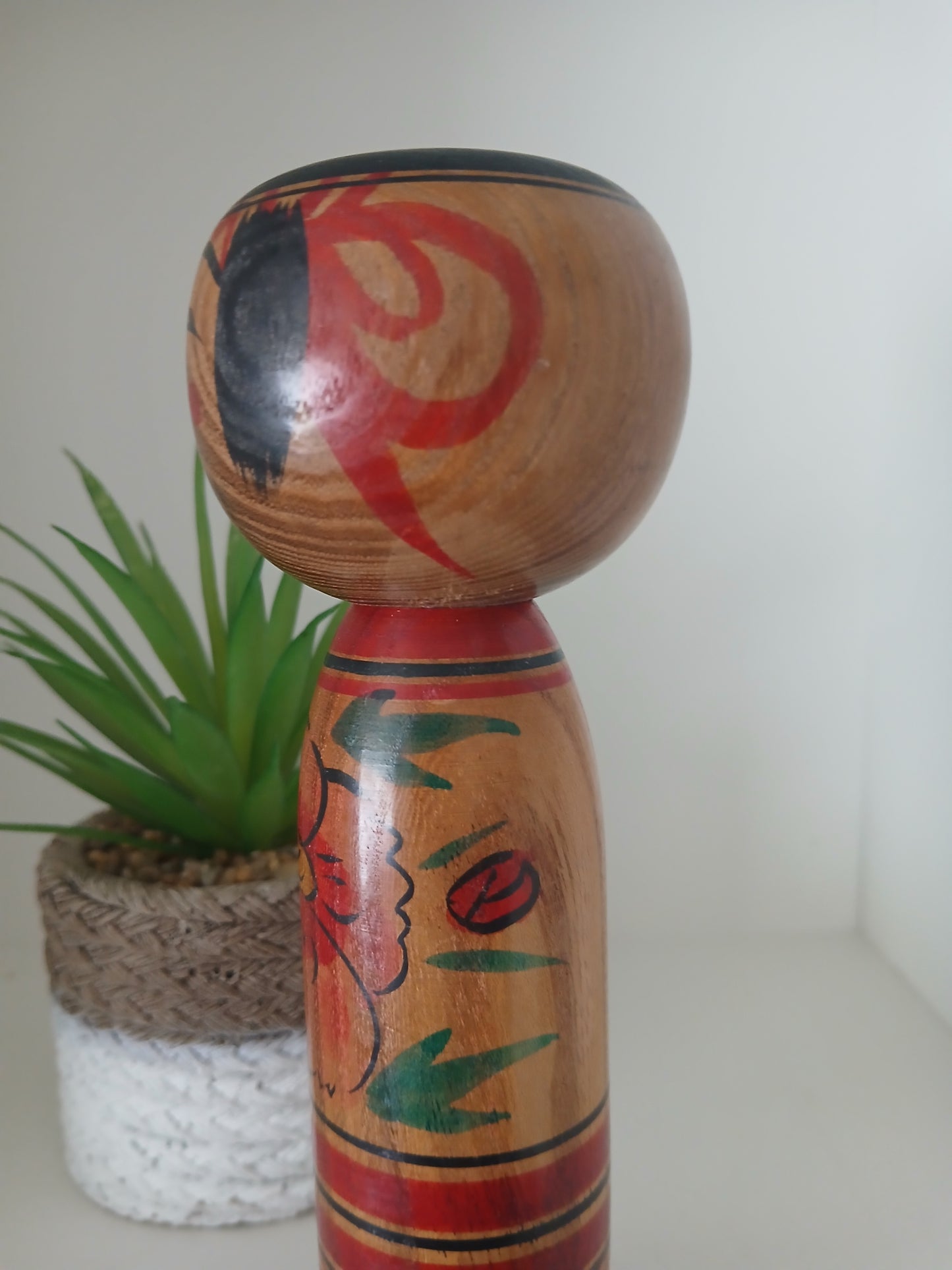 Vintage traditional Nakanosawa kokeshi