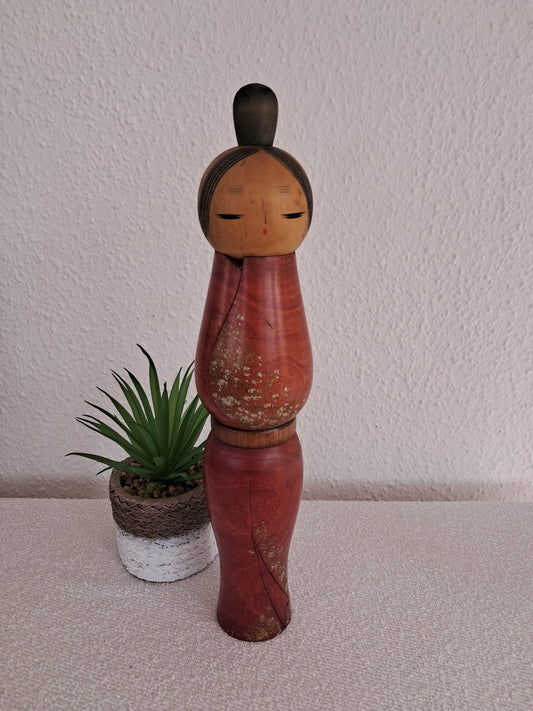 Rare Vintage Kokeshi by Tsujita Ryozo (1923-)