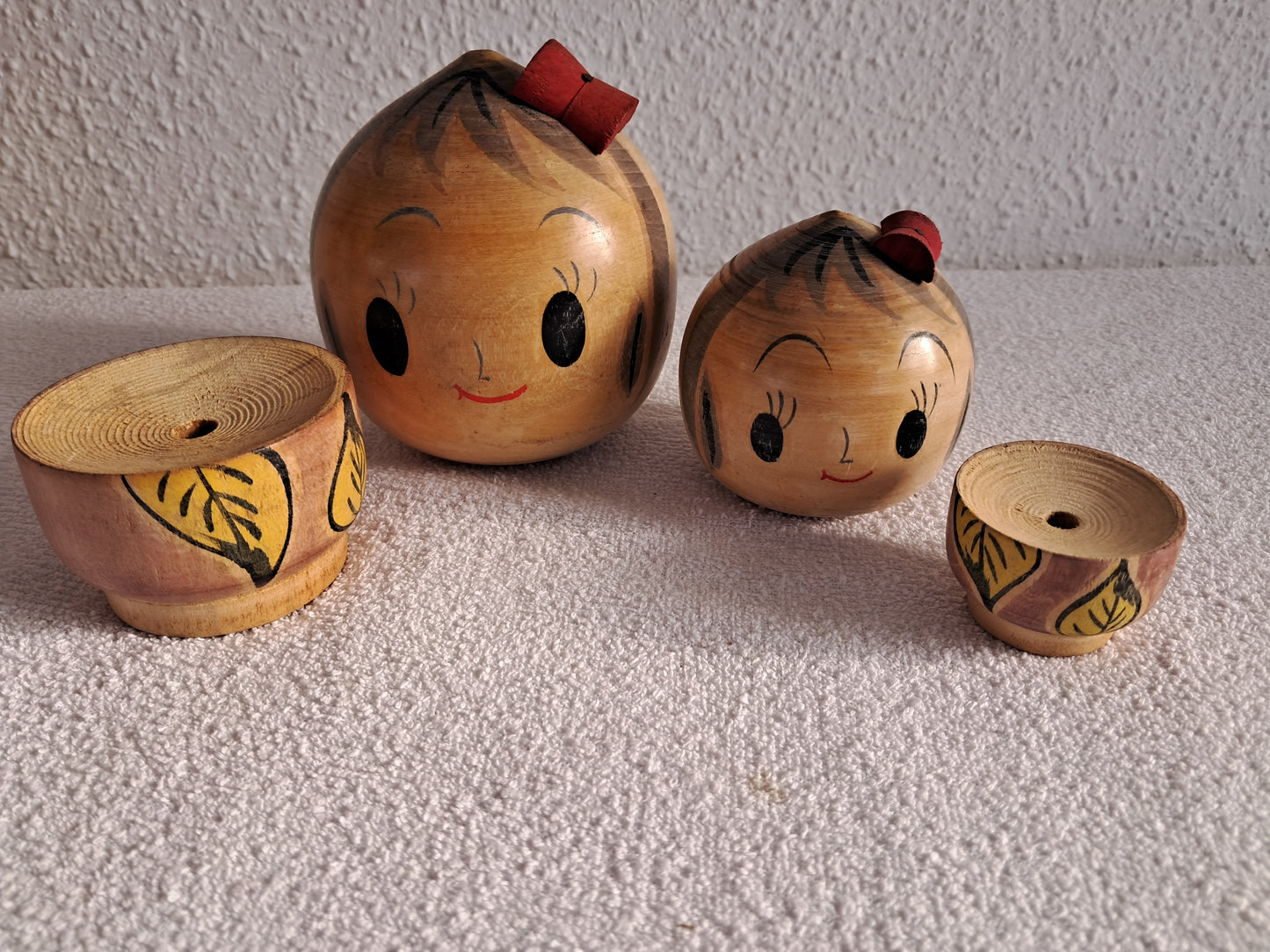 Vert cute set of vintage Sosaku Kokeshi