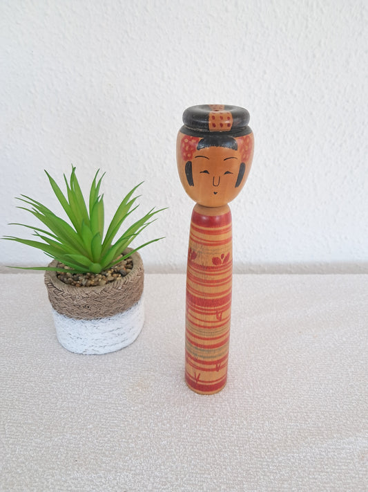 Traditional Vintage Tsuchiyu Kokeshi made by Sakuma Tsuneo (1906-1996)