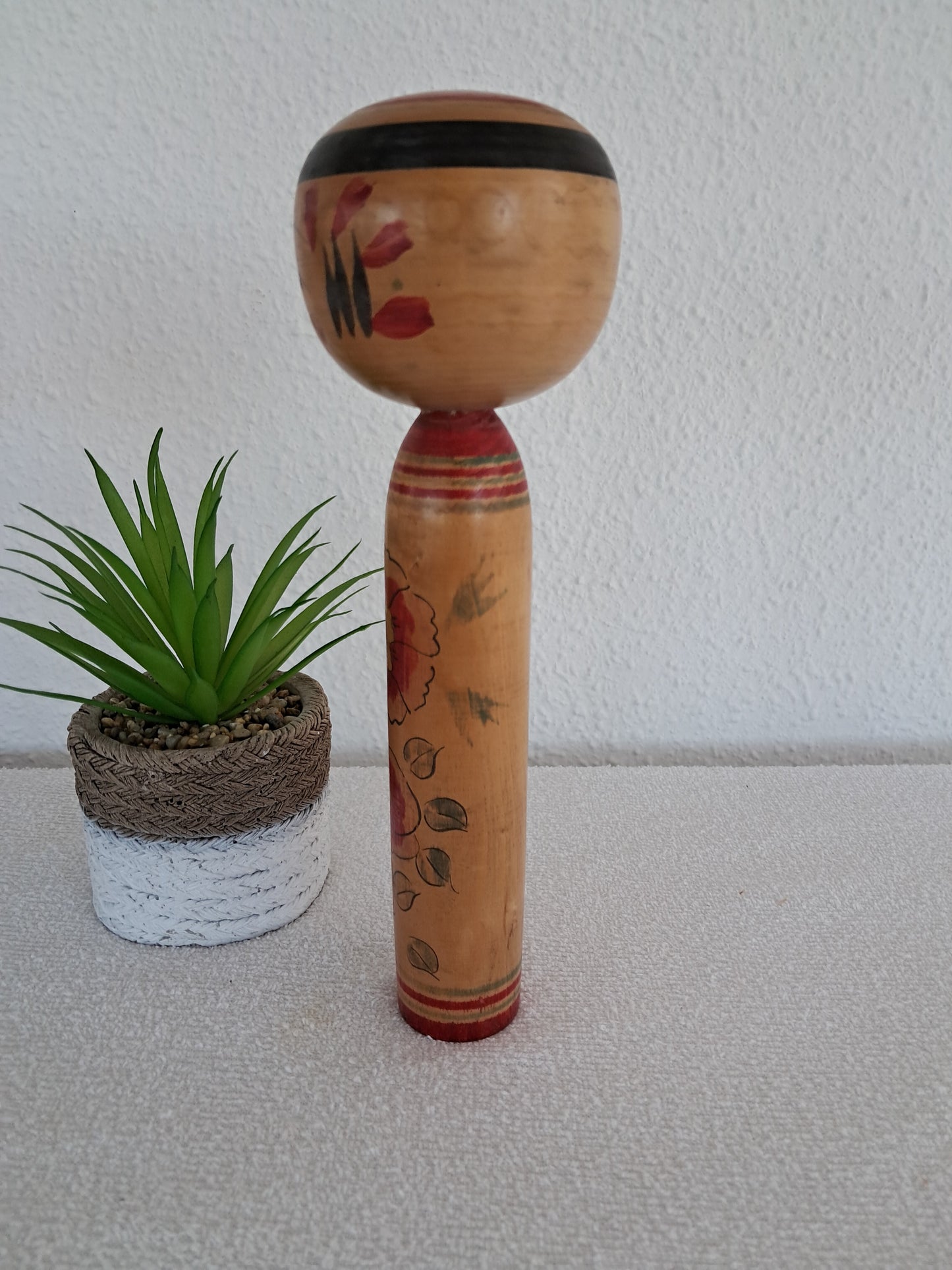 Traditional Vintage Nakanosawa/Tsuchiyu Kokeshi made by Honda Nobuo (1918-1995) - Made in 1974