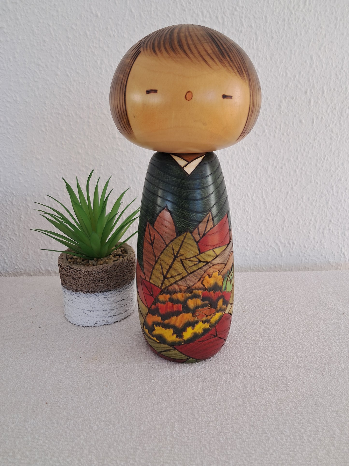 Vintage Sosaku kokeshi made by Usaburo