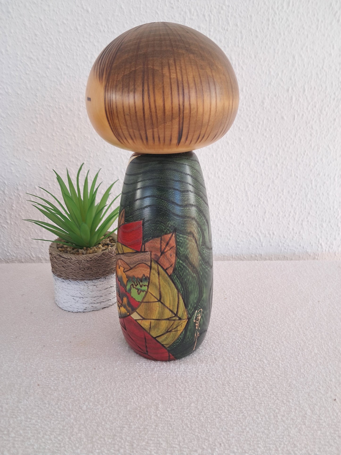 Vintage Sosaku kokeshi made by Usaburo