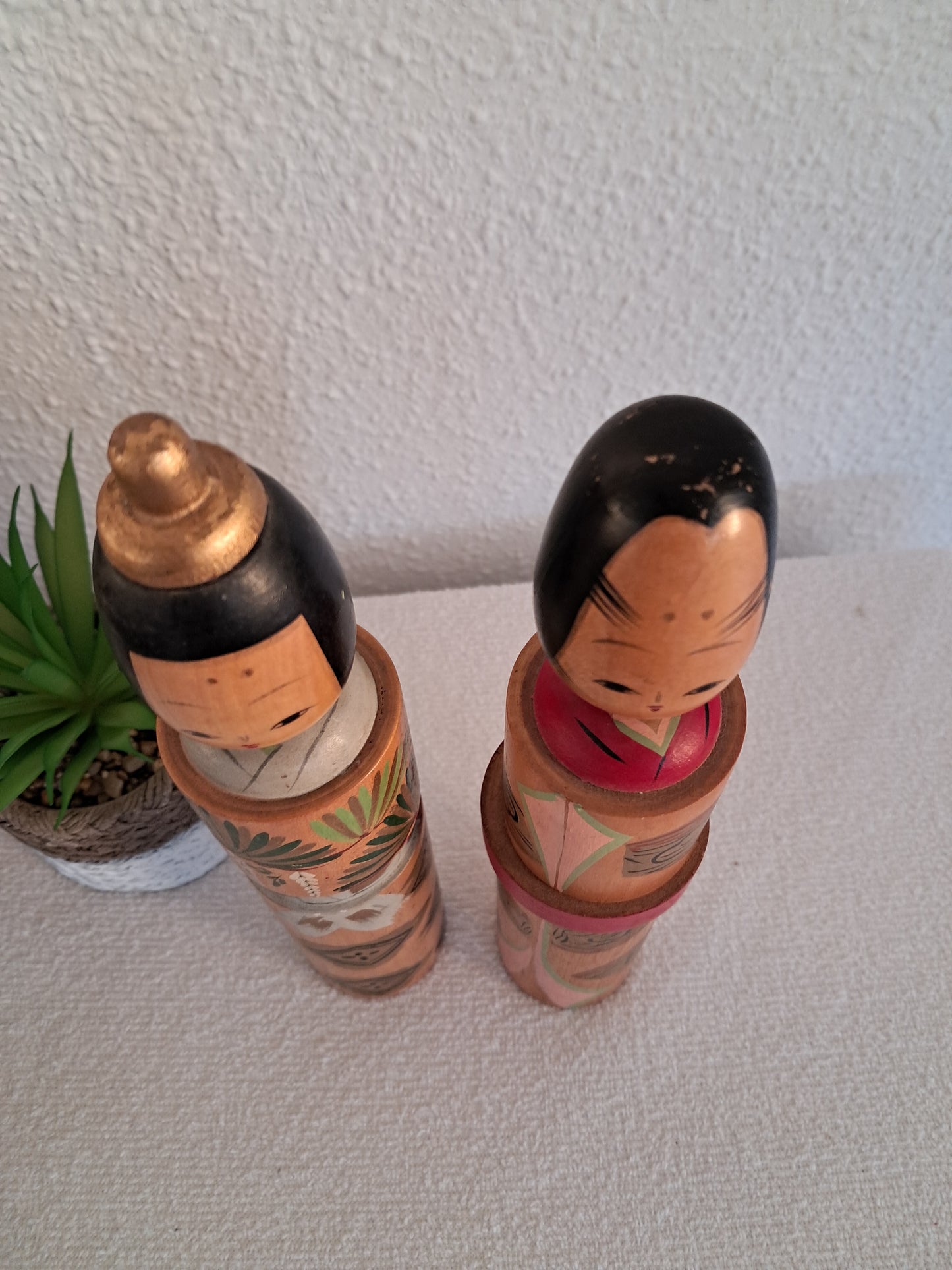 Vintage set Hina kokeshi made by Yoshiko