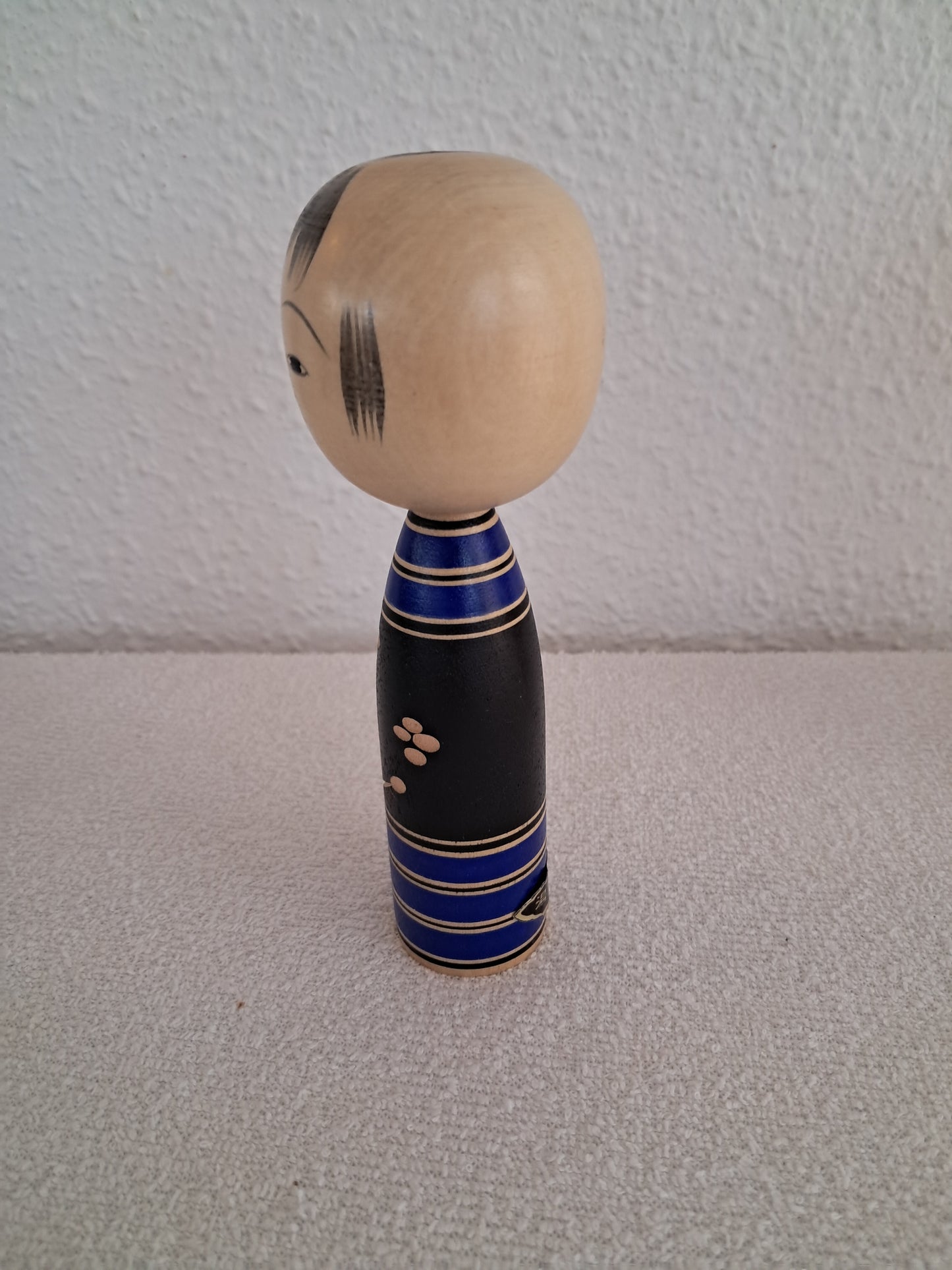 Vintage Rare creative blue kokeshi by Misui.