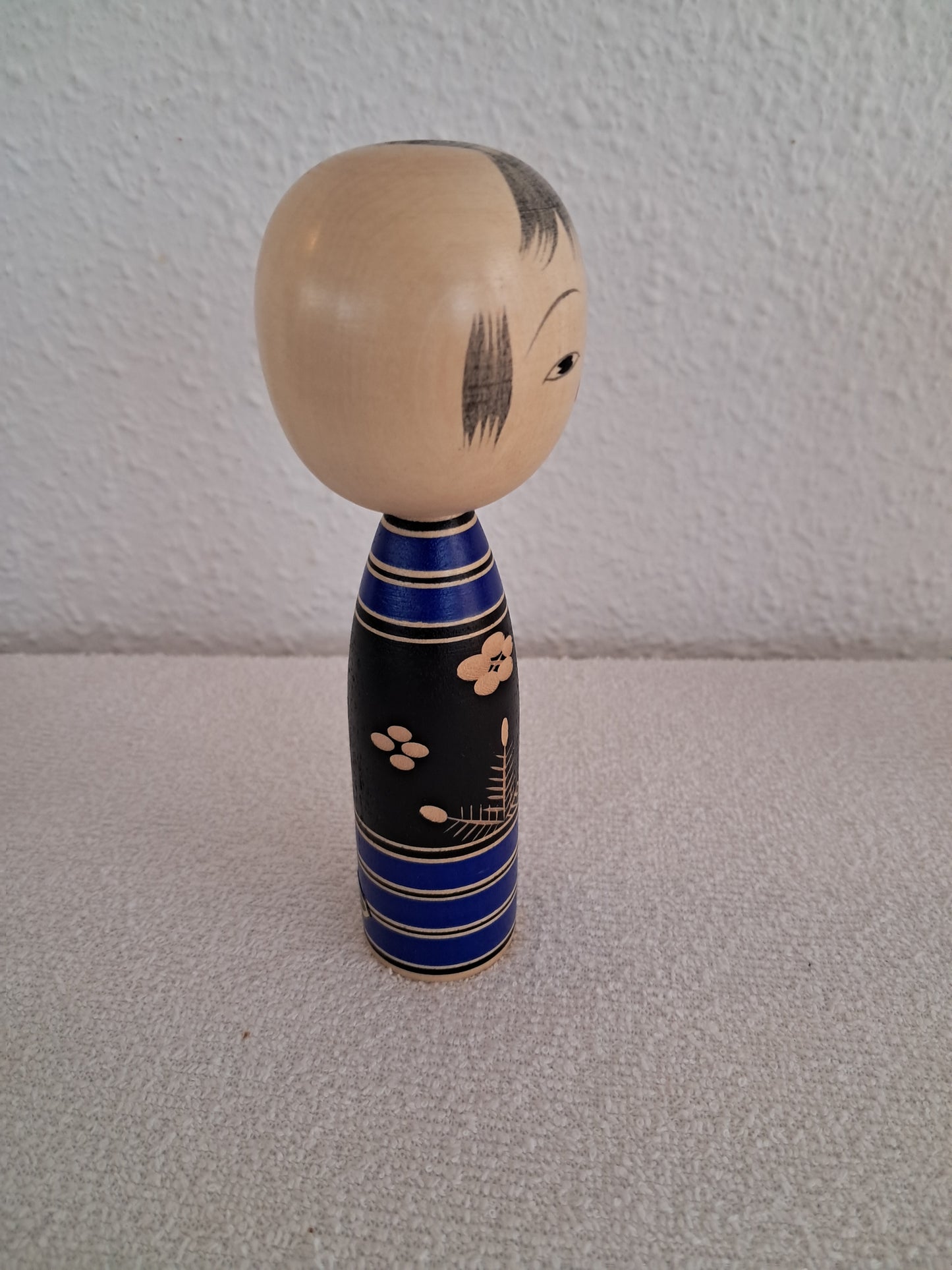 Vintage Rare creative blue kokeshi by Misui.