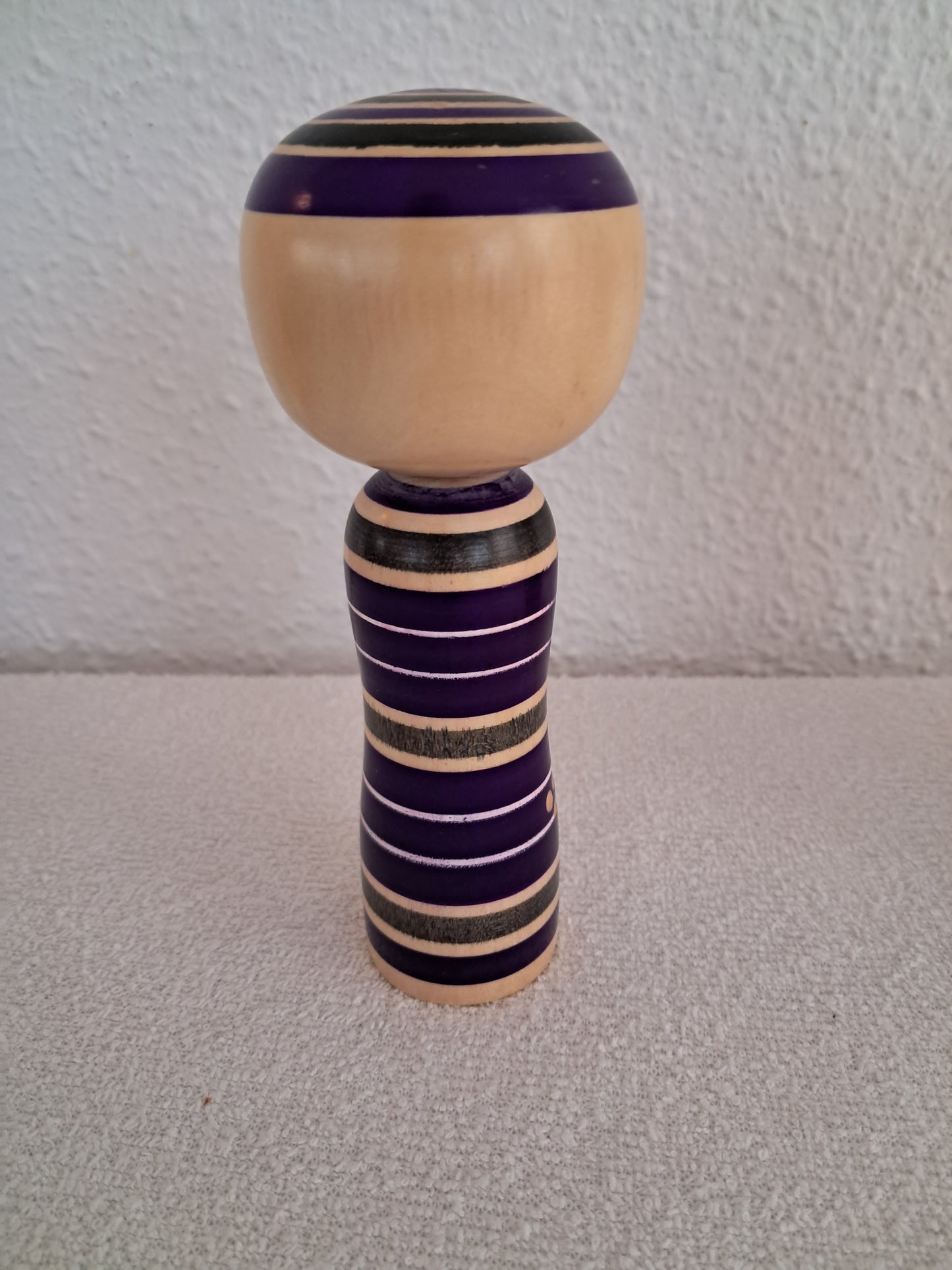 Vintage purple kokeshi by SASAKI KATSUMI