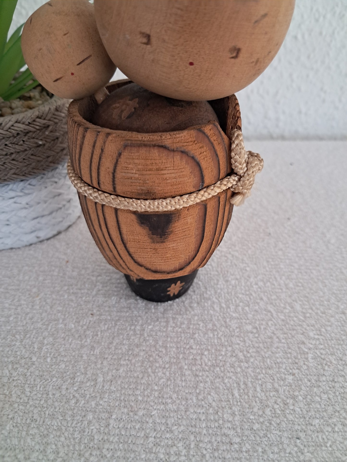 Vintage Sosaku kokeshi mother and child