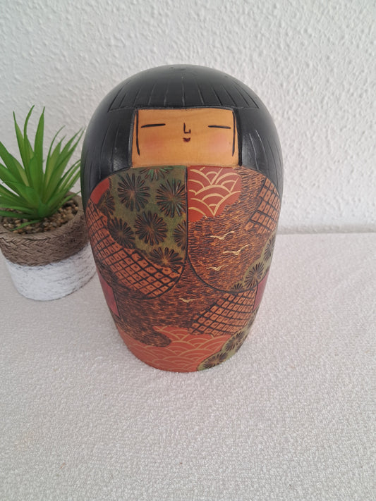 Exclusive sosaku kokeshi by Yoshio Otani (1936-)