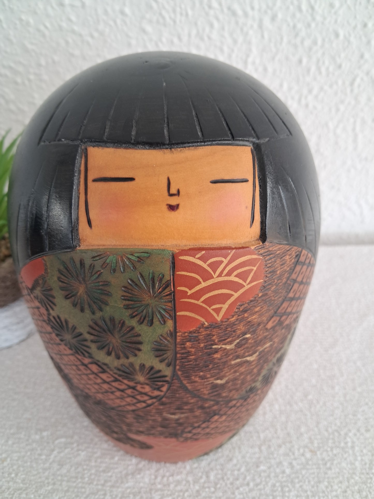 Exclusive sosaku kokeshi by Yoshio Otani (1936-)