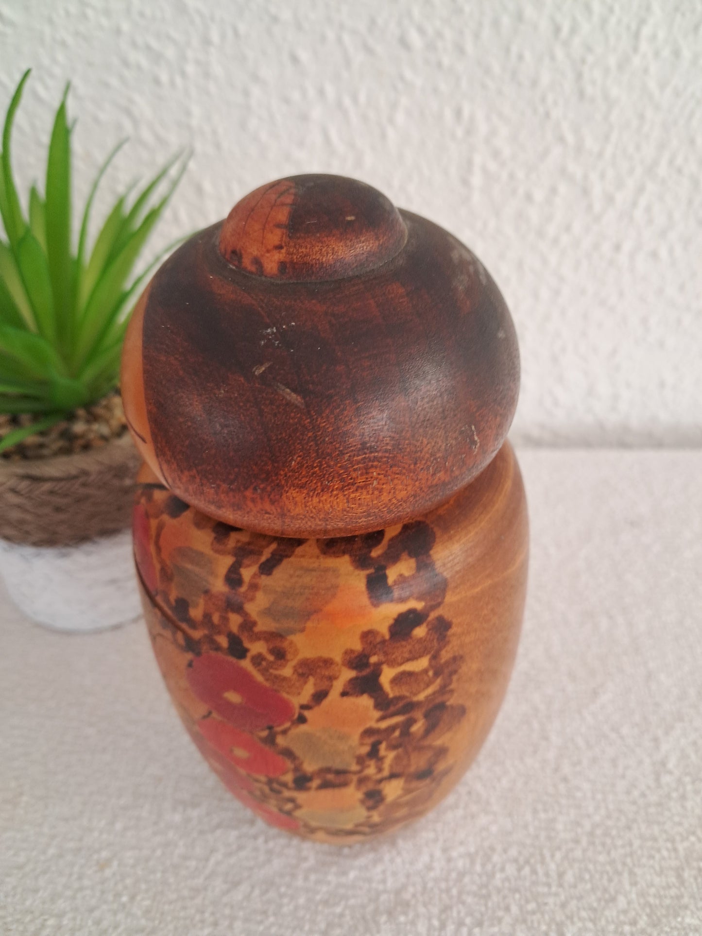 Exclusive vintage Sosaku kokeshi made by Toa Sekiguchi (1942-)