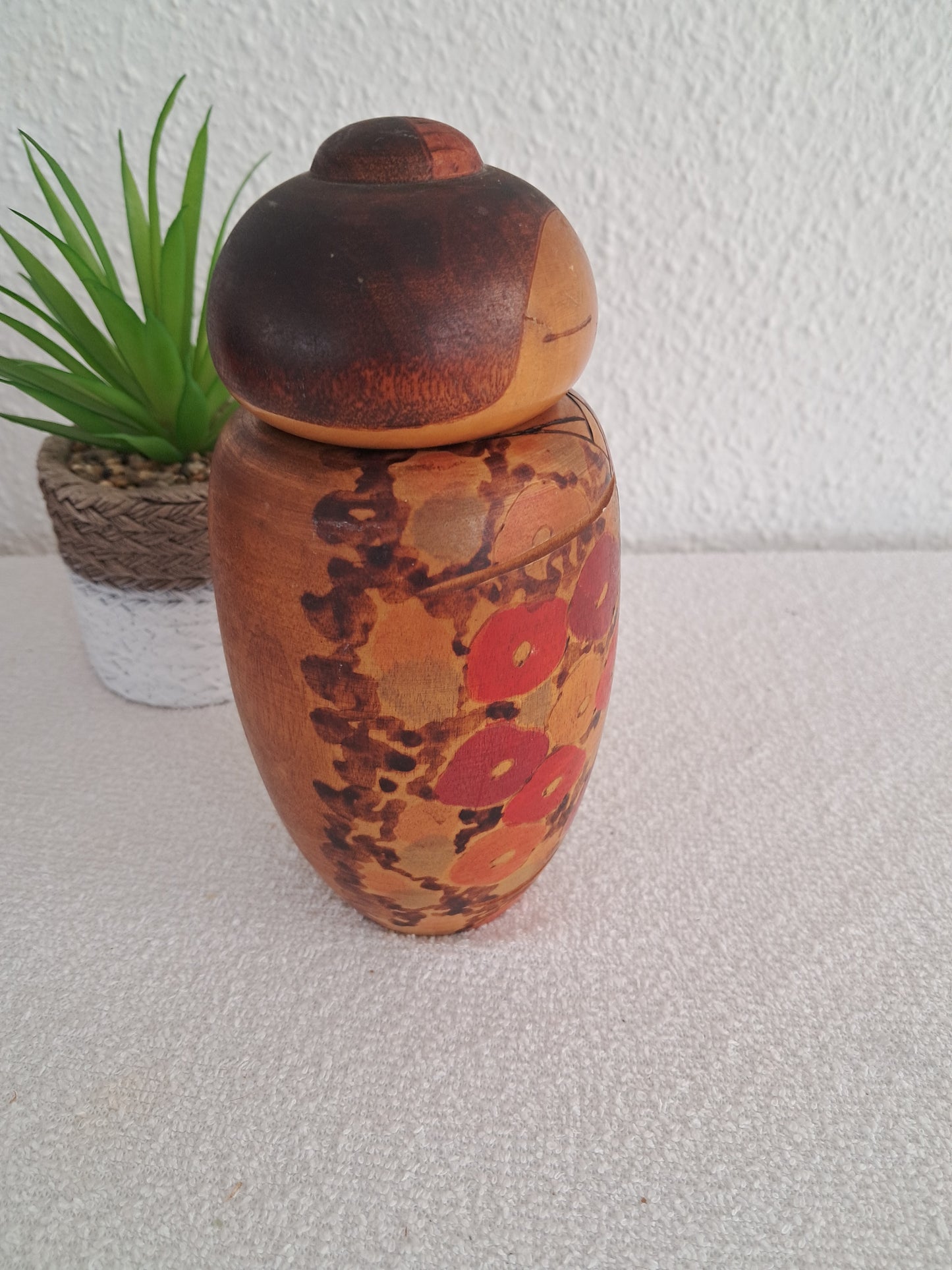 Exclusive vintage Sosaku kokeshi made by Toa Sekiguchi (1942-)