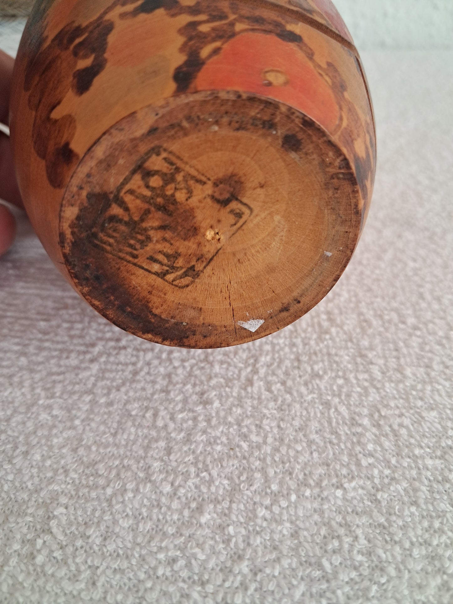 Exclusive vintage Sosaku kokeshi made by Toa Sekiguchi (1942-)