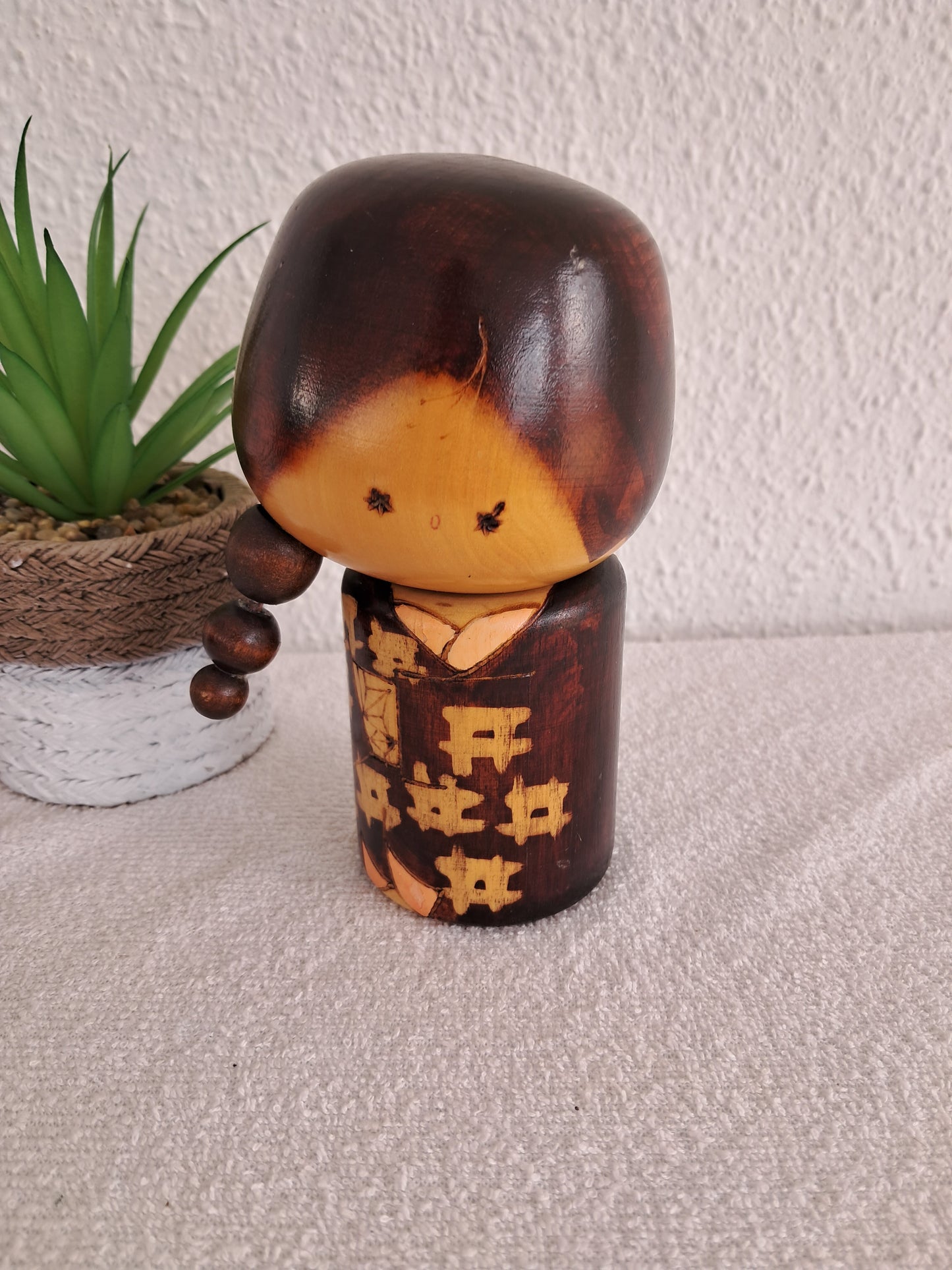 Vintage Sosaku kokeshi made by Mitsuo