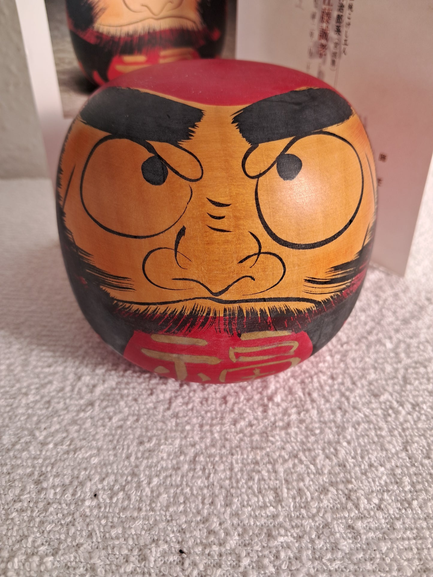 Vintage Daruma kokeshi by Seiko Sato